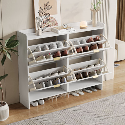 16 Pair Shoe Storage Cabinet