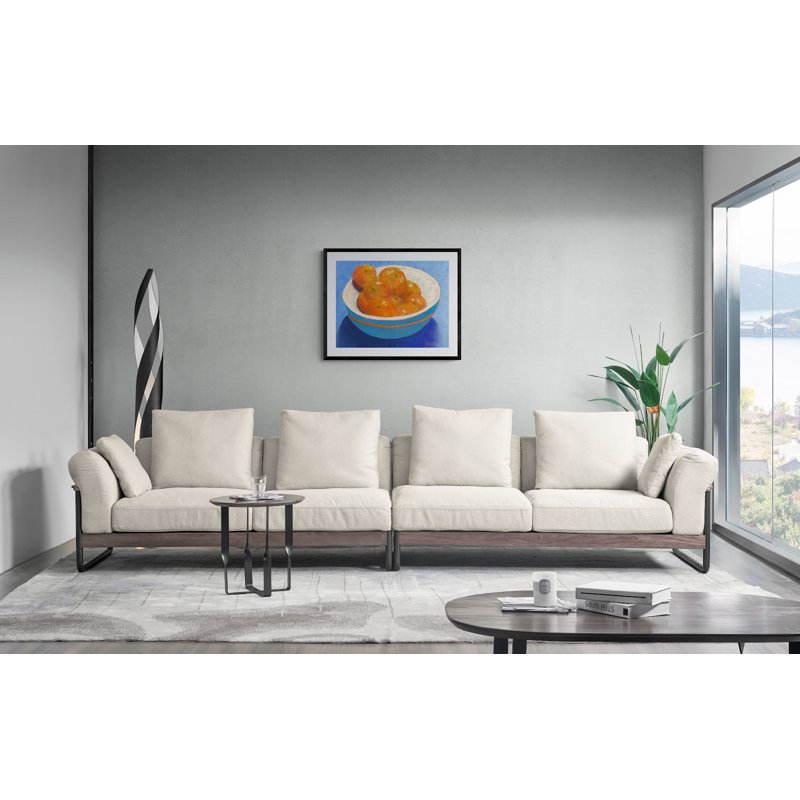 Tangerines In Blue Bowl Print by Dina Gardner, 18" H x 24" W, Wrapped Canvas