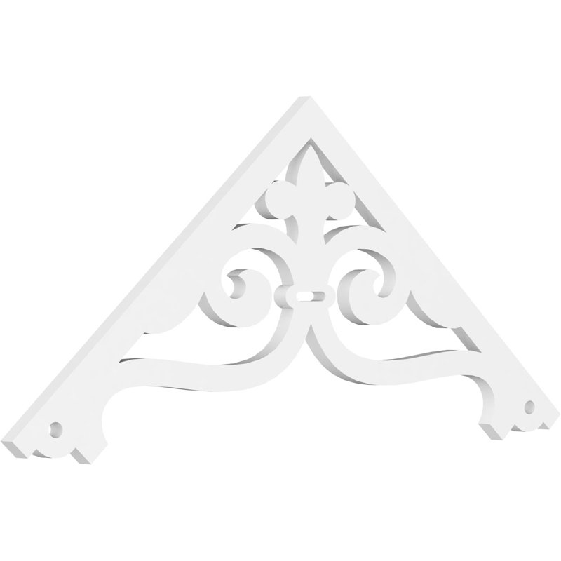 Finley Architectural Grade PVC Gable, 20" H x 48" W x 1" D, 10/12