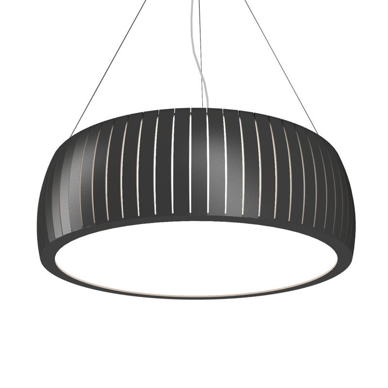 Barril Chandelier, 7.48" H x 23.62" W x 23.62" D, Charcoal, 3