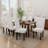 Modern Upholstered Nailhead Dining Chairs (Set of 10)-1282815052