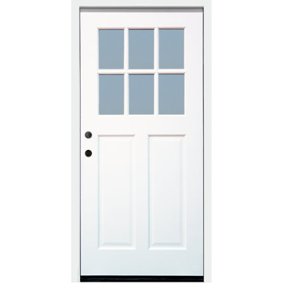 Porte d'entrée en bois pré-installée prête à installer