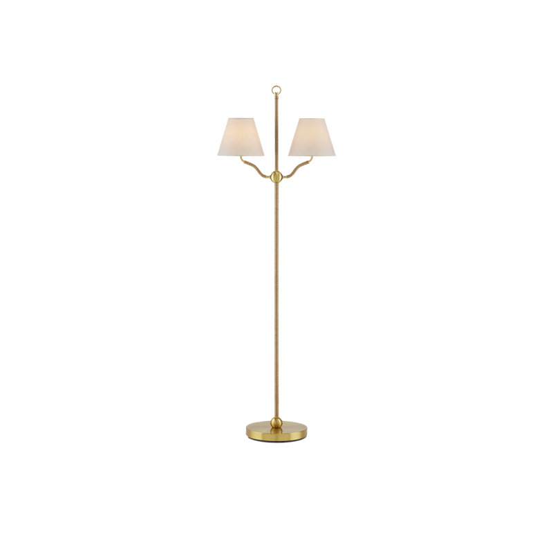 Sirocco 56'' Antique Brass Floor Lamp