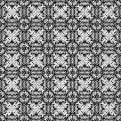 Tapis noir/blanc cassé à motifs