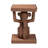 bali & pari Miyoco Monkey End Table - Handwoven Rattan Sculptural Accent Side Table with Platform Base
