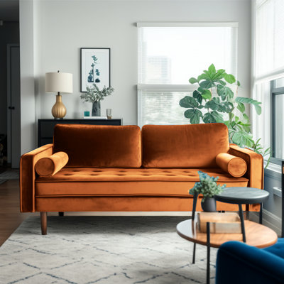 Laurindo 70'' Velvet Sofa