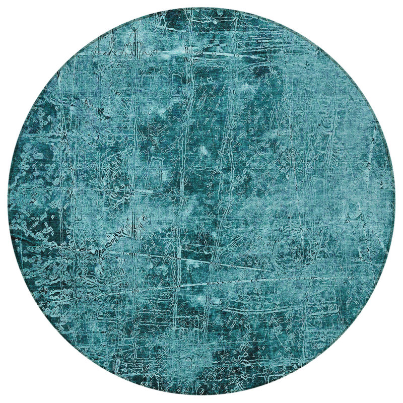 Tapis extérieur rond 8 pi