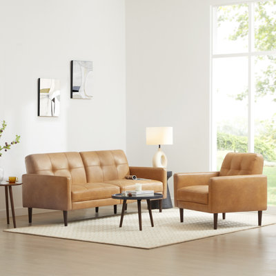 Bharati Faux Leather Armchair