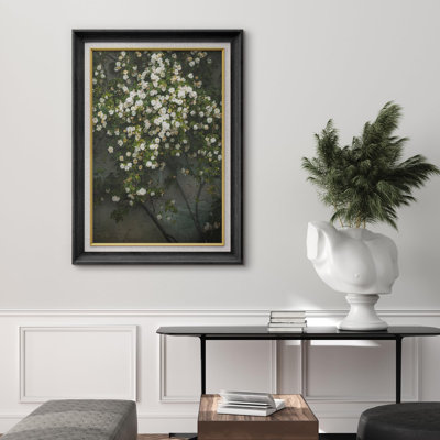 «Flower Blossom Blossom Tree Green Wild Flower Nature», reproduction d'art encadrée