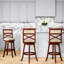 Le tabouret de bar de 30 po au fini cerisier et au fini de chaise en tissu beige ajoutera une touche de confort à votre espace-1515323222-1515323217