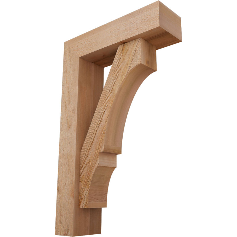 Support de bloc Balboa avec entretoise décalée, 32 x 20, Cèdre rouge occidental de l 6 po (scié brut)