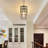 6 - Light 38.7" Crystal Rectangle Flush Mount-1929062665