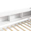 Lit simple en forme de L avec bibliothèques avec prises de courant, ports de chargement USB, deux tiroirs, blanc-239981683-239981680