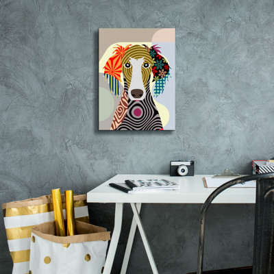 'Saluki' by Lanre Adefioye, Canvas Wall Art
