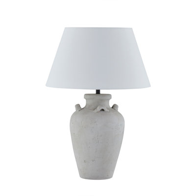 Cambridge 27" Table Lamp with Linen Shade, Gray