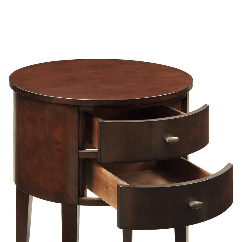 Zaheed 2 - Drawer End Table, Espresso