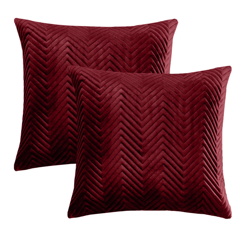 Square Scatter Cushion Cushion Cover, Burgundy