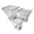 FixtureDisplays Bulk Bin Set of 3 Retail Display Impulse Buy Display Stand Giftware Toy Cosmetic