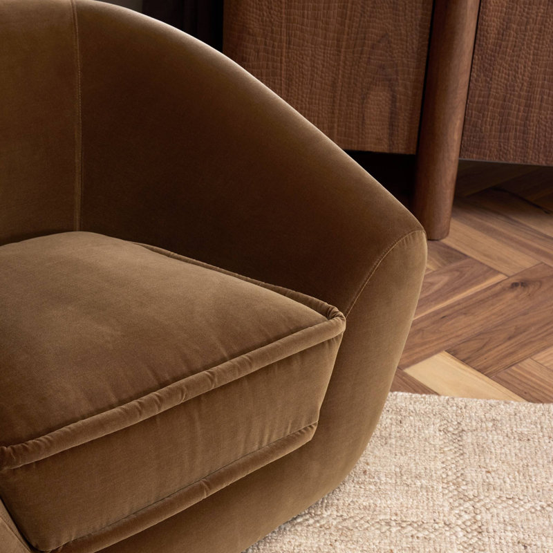 Chantal Swivel Club Chair, Surrey Ochre