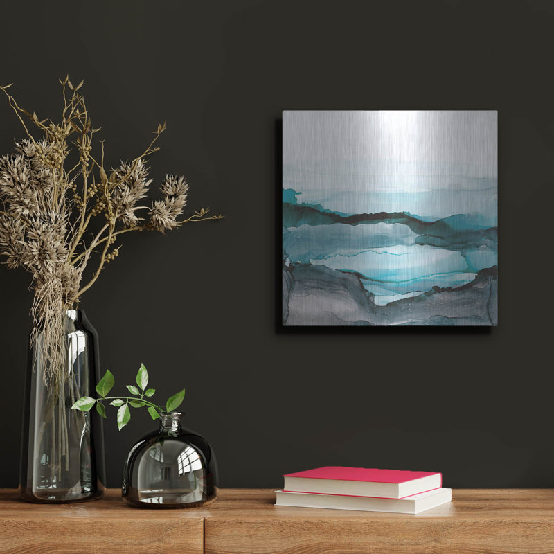 Art mural en métal Wrought Studio ™ «Aquascape 2» par Chris Paschke, H 12 po x l 12 po