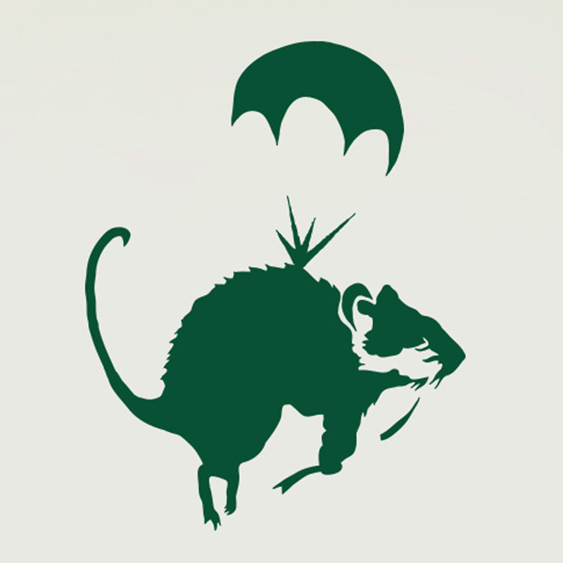 Animals Wall Decal, Dark Green, Medium