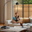 HOMCOM 167cm Arc Floor Lamp Modern Adjustable with Foot Switch Black-679664559