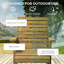 Chaise berçante d'extérieur en bois massif Brainley