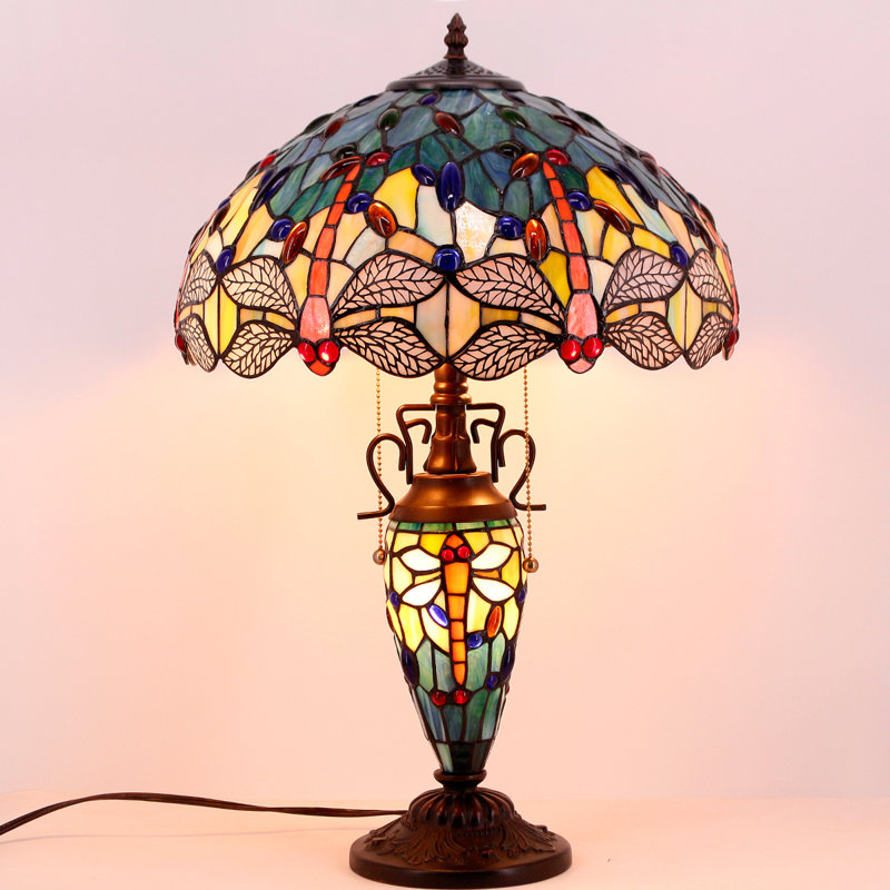 Lampe Tiffany Alfie-Lee Coffee, H 24 po x l 16 po x P 16 po