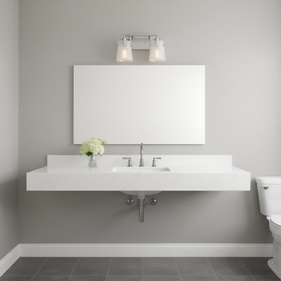 Crofton Bathroom Bedroom Wall Fixture With Clear Crackle Glass Shade