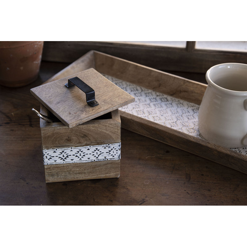 Union Rustic Solid Wood Bin