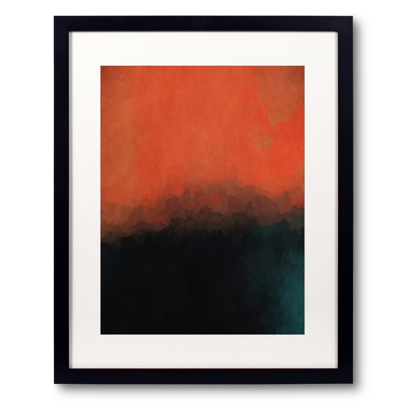 «Twilight» par Angel Estevez - Peinture, Papier avec cadre noir, H 21,25 po x l 17,25 po