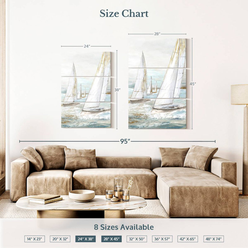 Mehar Windswept Sails II, 38" H x 24" W
