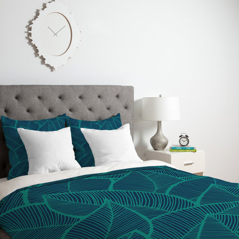 Arcturus Polyester Floral Duvet Cover, Queen Duvet Cover + 2 Standard Shams
