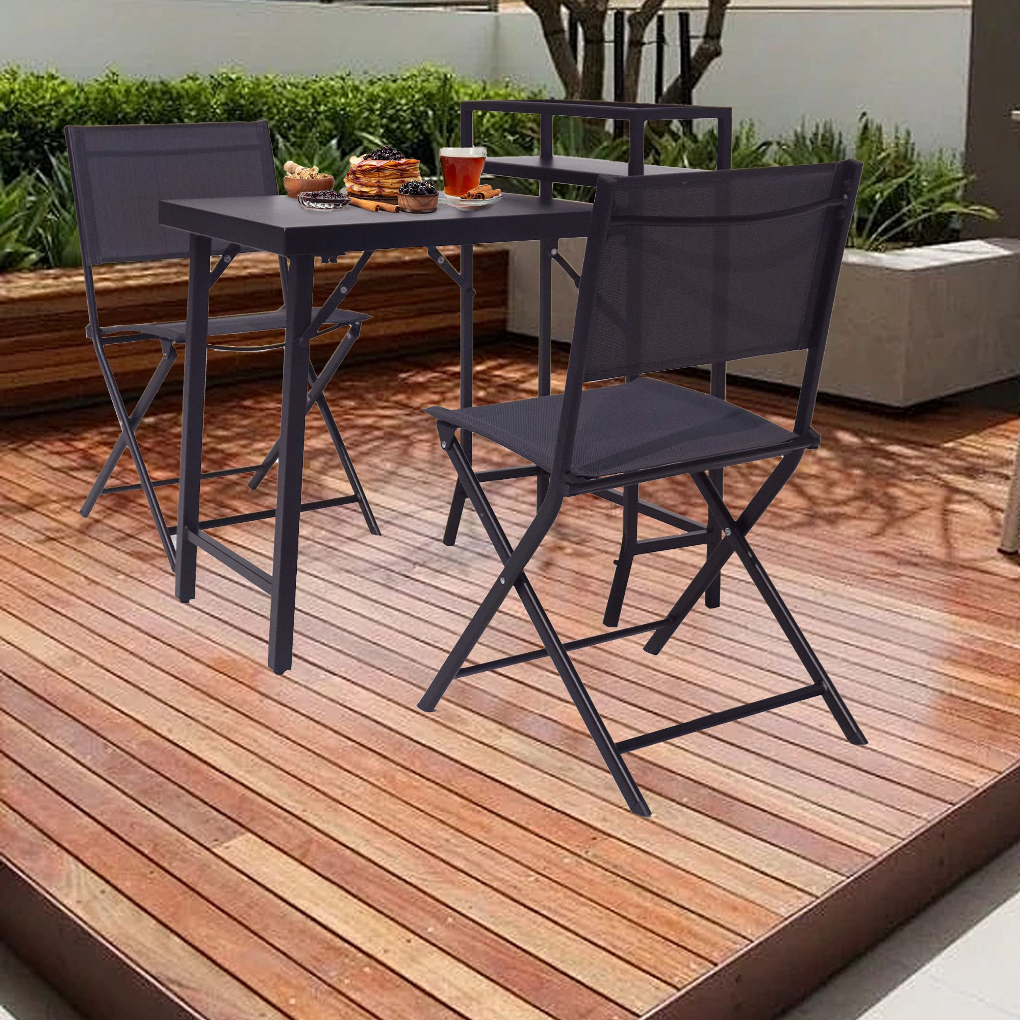 QZV 2 - Person Rectangular Outdoor Dining Set | Wayfair