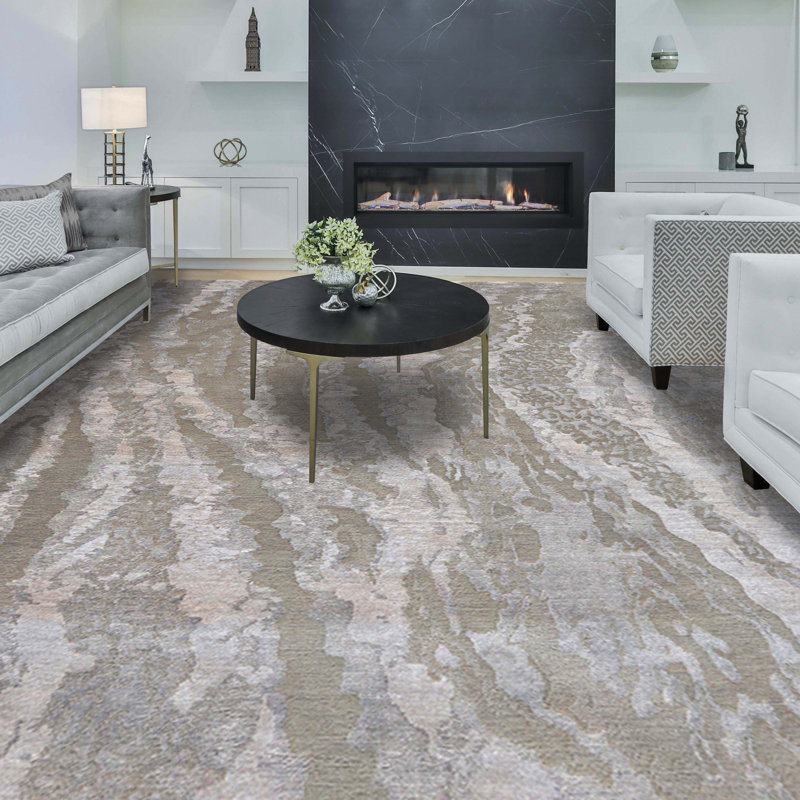 Abstract Area Rug, Rectangle 10' x 14'