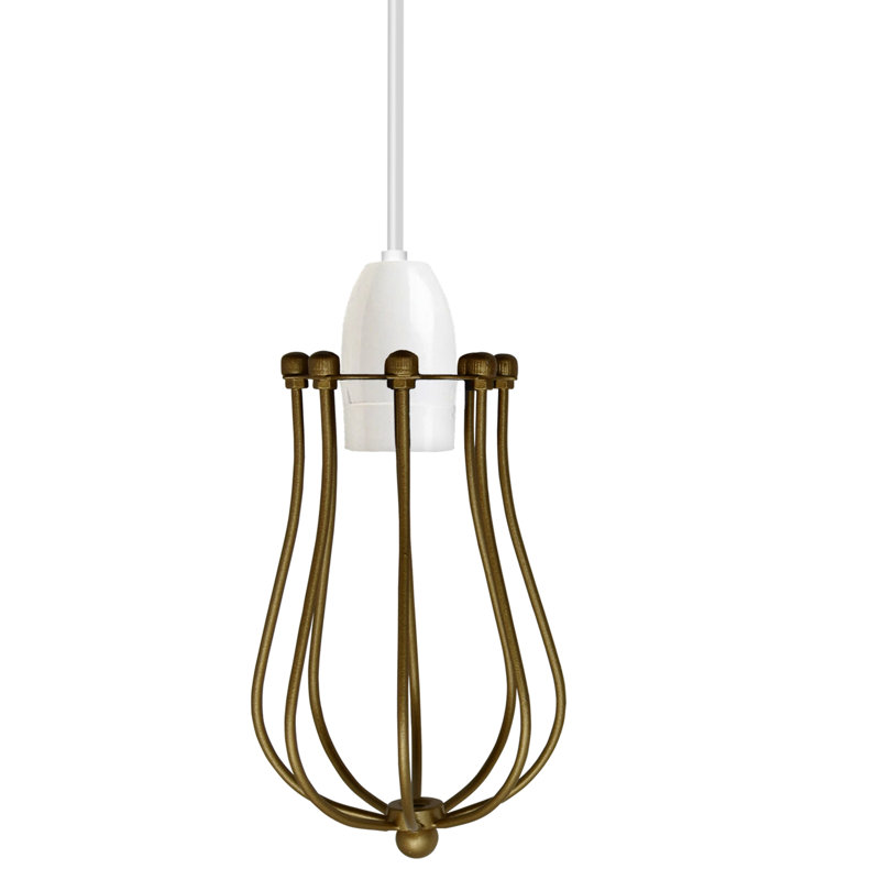 17cm H Metal Lamp Shade, Gold