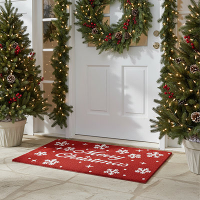Mayle Non-Slip Christmas Outdoor Doormat