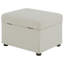 Repose-pieds avec rangement relevable hydraulique Merced Beige
