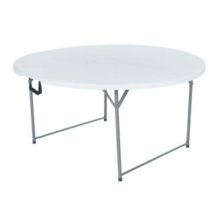 Table de banquet pliante Peakform pour l'intérieur ou l'extérieur, 60 pouces, blanc