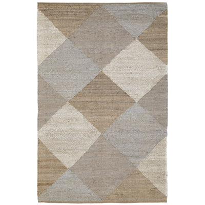 Tapis en jute tissé à plat Hizri