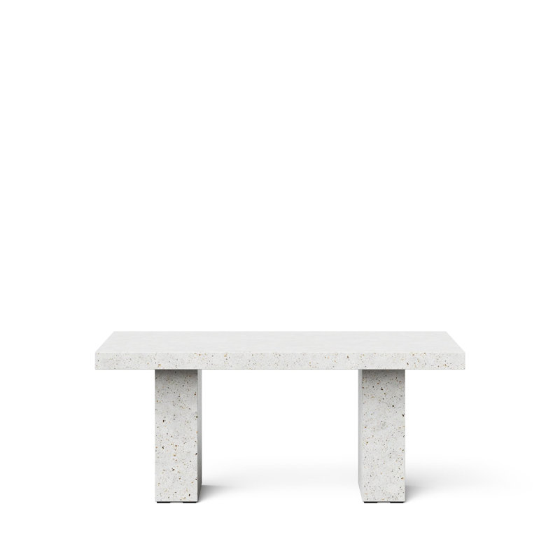 Mixx Elcor 82.75, 82.75" L x 39.25" W, Ivory Terrazo, Counter Table (36.25" Height)
