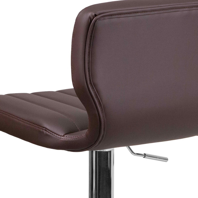 Tabouret pivotant à hauteur réglable Troutville, Brun