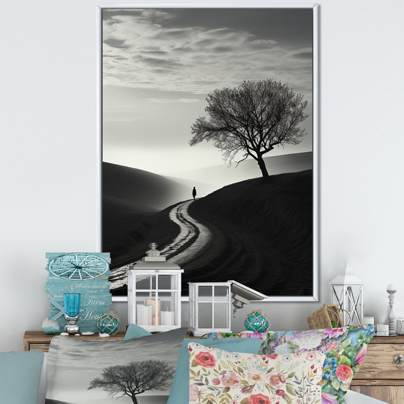 Harmonic Horizon Minimalisme, photographie sur toile, H 44 po x l 34 po x P 1,5 po, Cadre flottant blanc