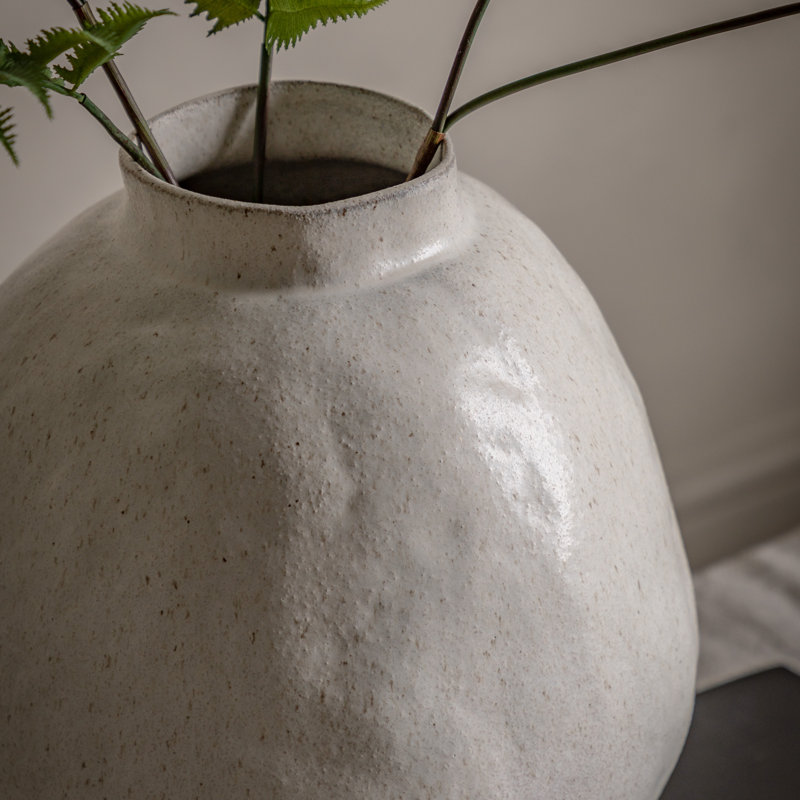 Aukusti Stoneware Table Vase, 40 H x 31.50 W x 31.50 D cm