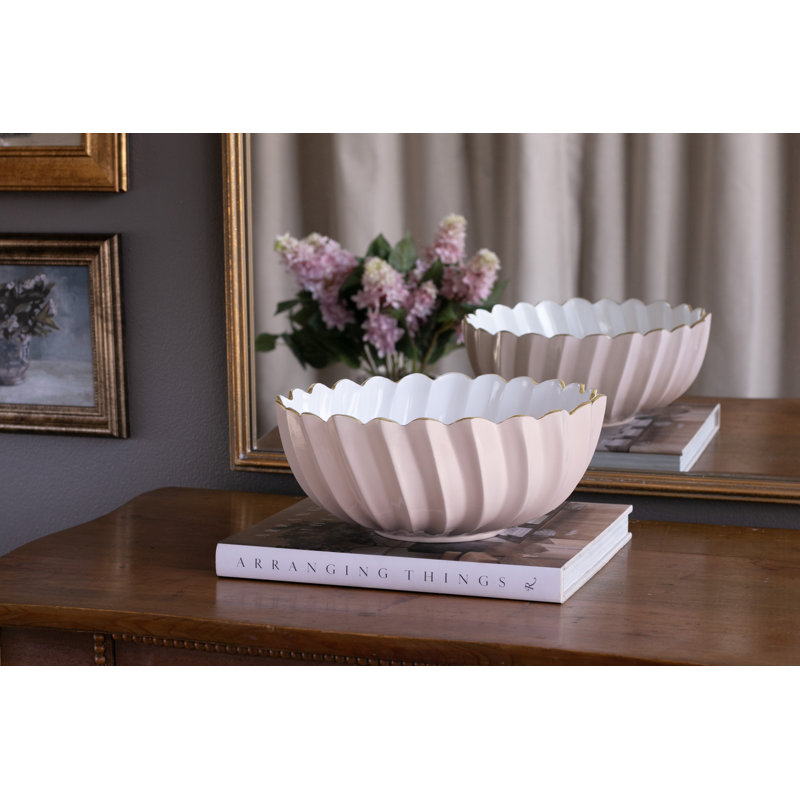 Encanto Serving Bowl, Cream/White, 10.25"