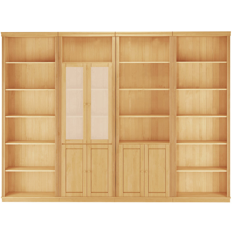 Fieldway 223cm H x 370cm W Bookcase, Natural