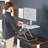 Adjustable Height Steel Standing Desk Converter