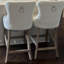 Velvet Upholstered Bar Stool with Button Tufted Back-102830872-108418880-113494538
