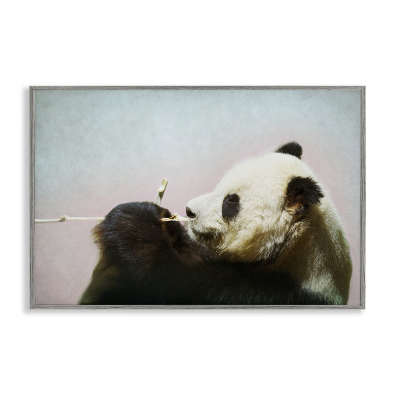 Panda sauvage et bambou, estampe numérique, design par Roberta Murray, Estampe numérique Farmhouse, H 20 po x l 30 po