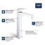 Eurocube® Single Hole Bathroom Faucet